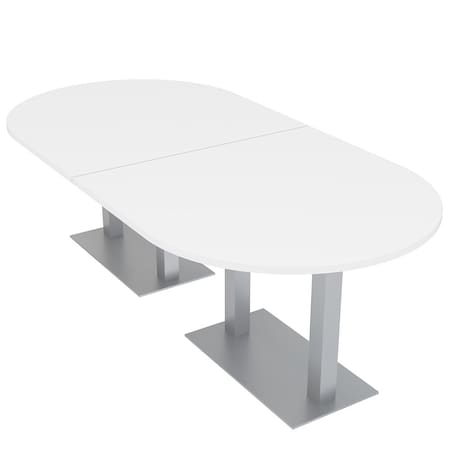Skutchi Designs 45 in W, 96 in L, 29 in H, Engineered Wood Top, White HAR-RAC-46X92-DOU-XD09